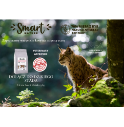 Smart Nature Cat Skin Coat 70% Fish 1.5kg Grain-free 70% salmon and white fish, beautiful fur and skin, sterilized cats