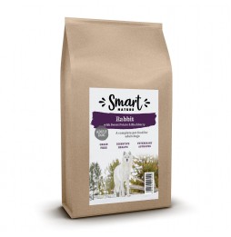 Smart Nature Dog Sensitive Rabbit 6kg grain-free food for dogs of all breeds, without chicken, 50% rabbit and turkey meat