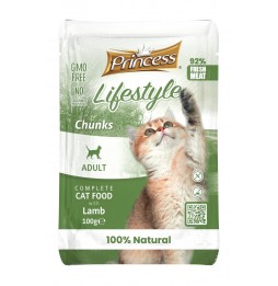 Princess Lifestyle Chunks Lamb 100 gr cat pouch