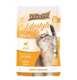 Princess Lifestyle Chunks Chicken 100 gr cat pouch