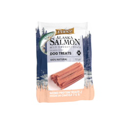 Prince Fish Skin & Salmon Strip 100 gr salmon treat for dogs