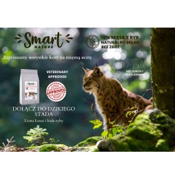 Smart Nature Cat Skin Coat 70% Fish 5kg Grain-free 70% salmon and white fish, beautiful fur and skin, sterilized cats