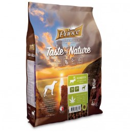 Prince Taste of Nature dog food with reindeer, trout and hemp 4 kg