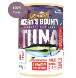 Prince Oceans Bounty 100% Tuna Papaya 400 gr Tuna meat wet food package 5+1